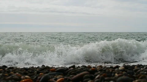 Surf frontal view of the coast Stock Footage 52892145