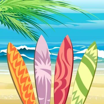 Surf Stock Illustration