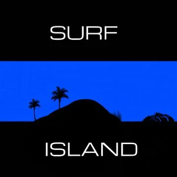 Surf Island Illustrazione stock