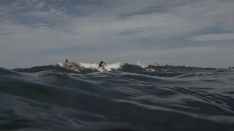 Surf Kid Slow Motion Stock Footage 40627024