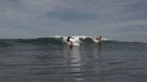 Surf Kid Slow Motion Stock Footage 40627444