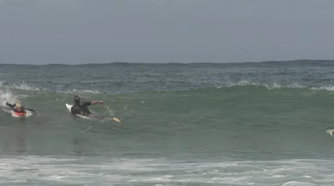 Surf Kid Slow Motion Stock Footage 40627822