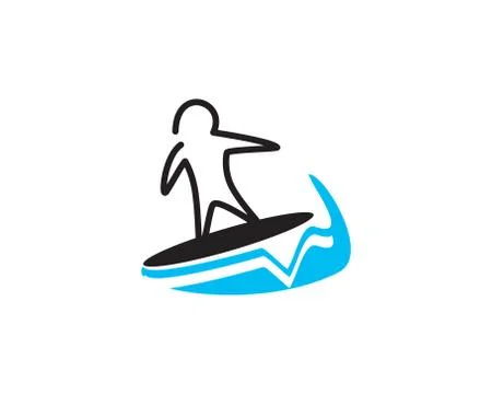 Surf logo Stock Illustration