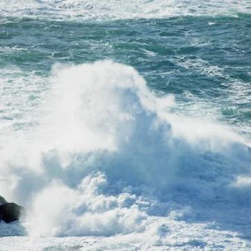 Surf, Mizen Head, County Cork, Ireland Foto stock