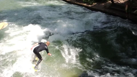 Surf in Munich Stock Footage 233337941