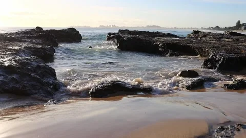 Surf over rocks 3. 스톡 동영상 279203141