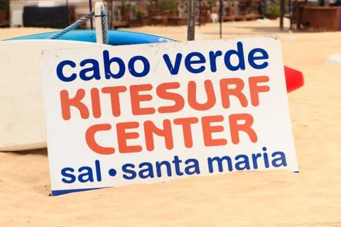 Surf panel in cape verde Stock Photos