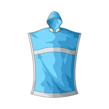 Surf poncho illustration Stock Illustration
