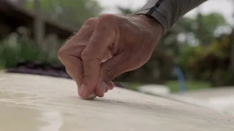 Surf preparation Stock Footage 235537481