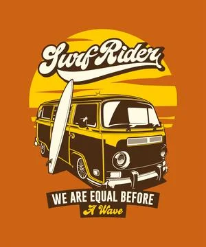 Surf rider Stock Illustration