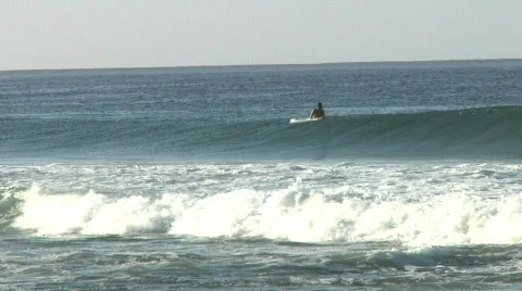 Surf to the right Stock Footage 590569