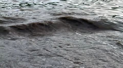 Surf on the river Stock Footage 10952887