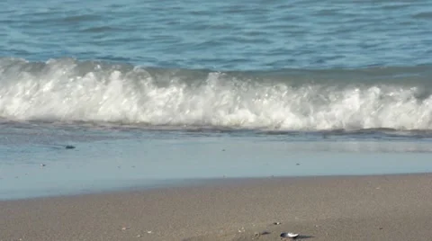 Surf on a sand beach.mp4 Video stock 45706003