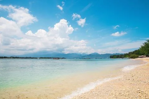 Surf on a sandy beach Stock Photos
