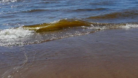 Surf sea wave roll Stock Footage 113478378