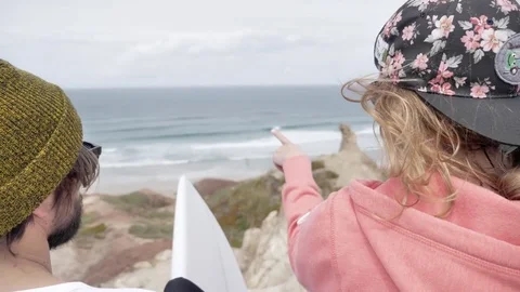 Surf Showing Spot Check Slowmotion 4k Video stock 77255356