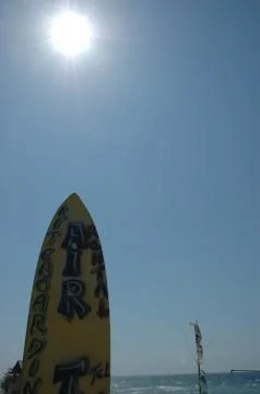 Surf silhouette Stock Photos