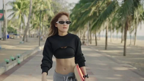 Surf Skate Board Stock Footage 147928983