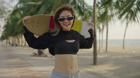 Surf Skate Board Stock Footage 147929263
