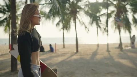 Surf Skate Board Stock Footage 147930239