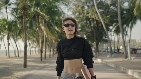 Surf Skate Board Stock Footage 147930880