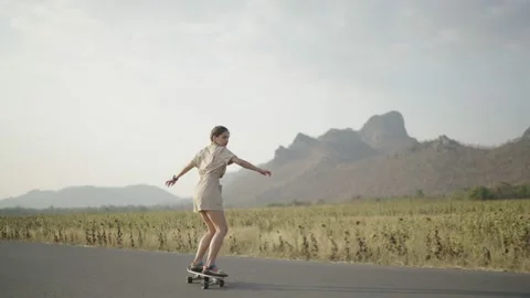 Surf Skate Board Stock Footage 148130296