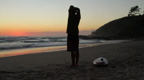 Surf Stretch Video stock 46033542