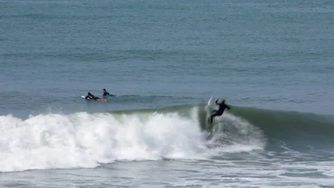 Surf Tail Whip Stock Footage 75726099