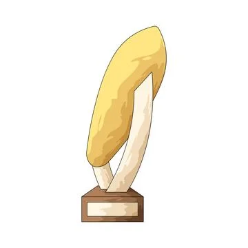 Surf trophy illustration Stock Illustration