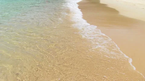 Surf on the tropical beach Stock Footage 23472003