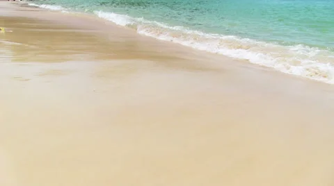 Surf on the tropical beach Видео 29929982