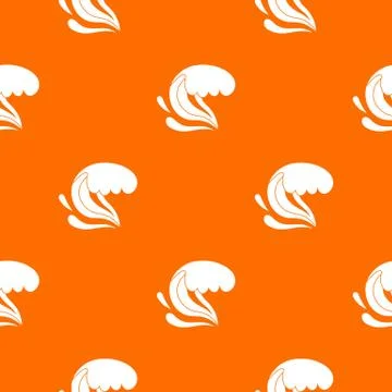Surf wave pattern seamless Illustrazione stock