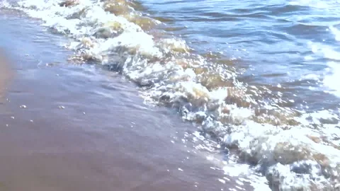 Surf waves on the river on a summer day. Stock Footage 202717646