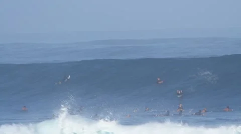 Surf Wipeout Stock Footage 44066653