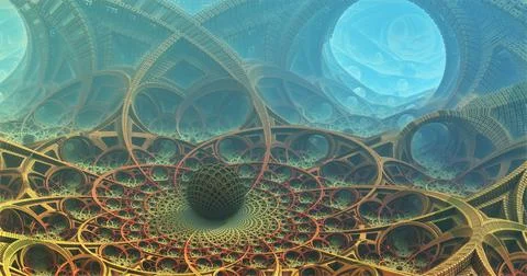 The surface of an alien planet 3d rendering Stock Illustration