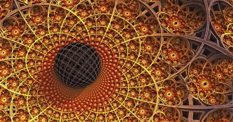 The surface of an alien planet 3d rendering Stock Illustration