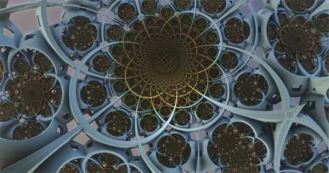 The surface of an alien planet 3d rendering Stock Illustration
