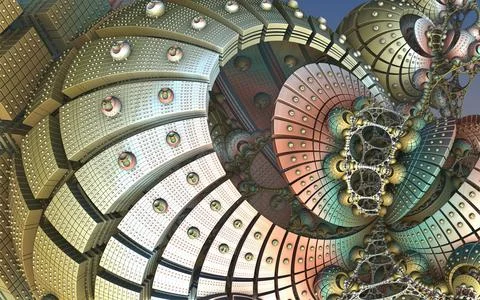 The surface of an alien planet 3d rendering Stock Illustration