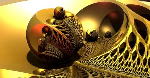 The surface of an alien planet 3d rendering Stock Illustration