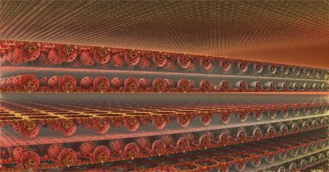 The surface of an alien planet 3d rendering Stock Illustration