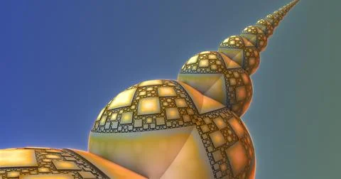 The surface of an alien planet 3d rendering Stock Illustration