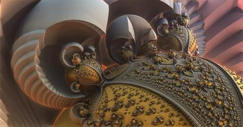 The surface of an alien planet 3d rendering Stock Illustration