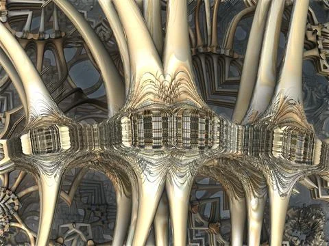 The surface of an alien planet 3d rendering Stock Illustration
