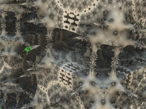 The surface of an alien planet 3d rendering Stock Illustration