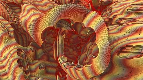 The surface of an alien planet 3d rendering Stock Illustration