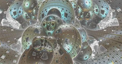 The surface of an alien planet 3d rendering Stock Illustration