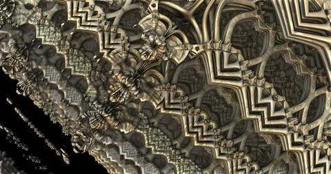 The surface of an alien planet 3d rendering Stock Illustration