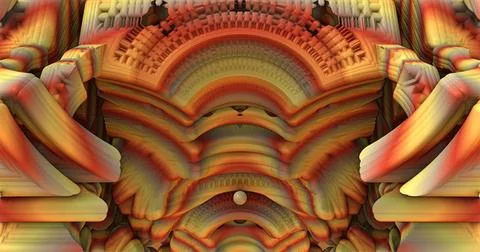 The surface of an alien planet 3d rendering Stock Illustration