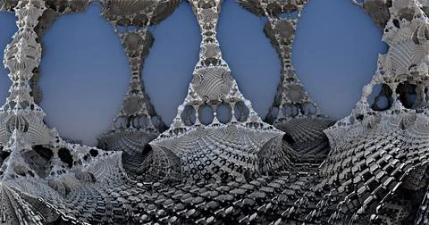 The surface of an alien planet 3d rendering Stock Illustration