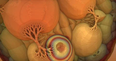 The surface of an alien planet 3d rendering Stock Illustration